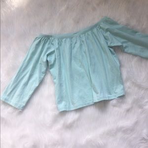 Nollie off the shoulder crop top